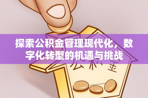 玉田探索公积金管理现代化，数字化转型的机遇与挑战