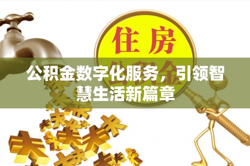 玉田公积金数字化服务，引领智慧生活新篇章
