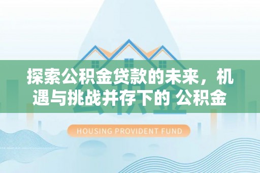 玉田探索公积金贷款的未来，机遇与挑战并存下的 公积金贷款风险防控