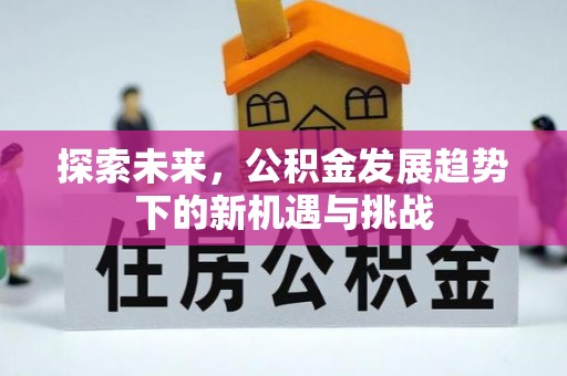 玉田探索未来，公积金发展趋势下的新机遇与挑战