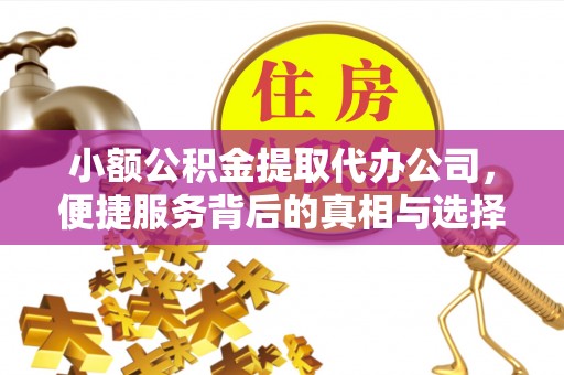 玉田小额公积金提取代办公司，便捷服务背后的真相与选择