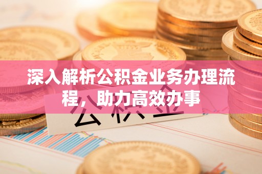 玉田深入解析公积金业务办理流程，助力高效办事